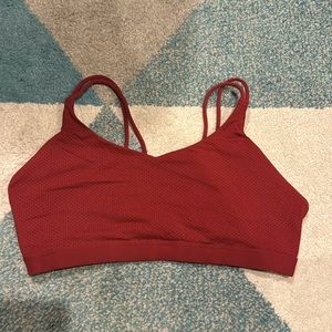 Red Lorna Jane sports bra
